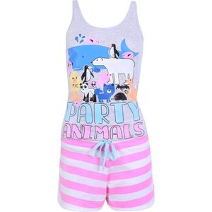 Grijs-roze Party Animals pyjama