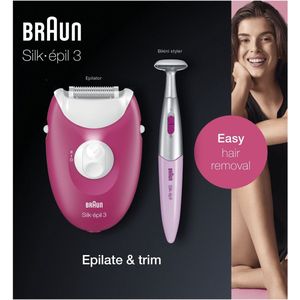 Braun Silk-épil 3 -420 voor Langdurige Ontharing, Bikinistyler