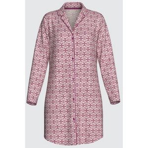 Impetus, slaapkleedje, geometrische print, Burgundy, M