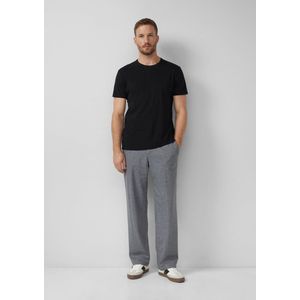 Pantalon - Gevlekte Wijde Pantalon - Wolmix