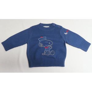 Trui - Gebreid - Jongens - Snoopy - Matroos - Blauw - 6 maand 68