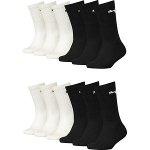 12 PACK Puma JUNIOR CREW kindertennissokken voor meisjes en jongens