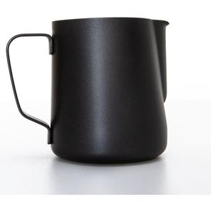 Maatbeker | Koffiemelk beker | Roestvrij staal | 350 ml | Zwart | Able & Borret