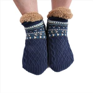 Antislip warme wintersokken - S - maat 35-39 - 24 cm - Verdikt en warm - Herfst- en winterslaapsokken - Losse sokken - Warme sokken voor thuis - Sneeuwsokken - Slaapsokken - Herfst- en winterbenodigdheden - Geschikt voor mannen en vrouwen