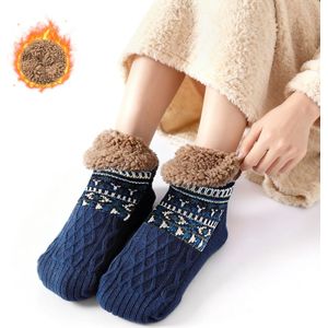 Antislip warme wintersokken - S - maat 35-39 - 24 cm - Verdikt en warm - Herfst- en winterslaapsokken - Losse sokken - Warme sokken voor thuis - Sneeuwsokken - Slaapsokken - Herfst- en winterbenodigdheden - Geschikt voor mannen en vrouwen