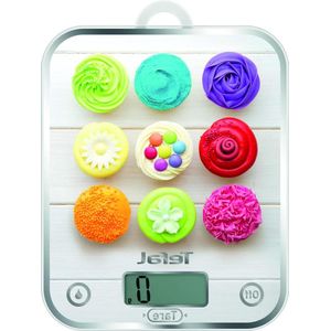 Decor Keukenweegschaal - 5 kg capaciteit - Schaal per gram - Vloeistoffunctie - Tarrafunctie - Groot dienblad - Batterijen inbegrepen