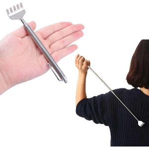 Uitschuifbare rugggenkrabber - Telescopische ruggen krabber - Jeuk op de rug - Krabber - Zilverkleurig metaal - 16->51CM - CHPN