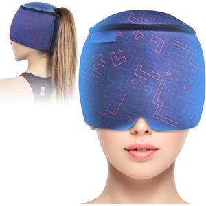 ApexArte® Migraine Masker - Hoofdpijn Muts - Directe Verlichting - Blauw