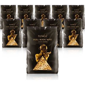 ItalWax Film Wax Luxe Editie - Full Body Wax 10Kg Gouden Doos - 10 Zakken - Harsen Thuis