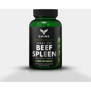 G.A.I.N.S. Supplements – Runder Milt Capsules – Grasgevoerd – Iers Rund – 180 Capsules