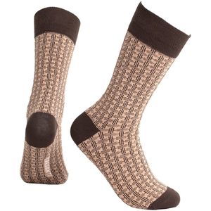 TRESANTI | DODATO | Sokken met T patroon | bruin | Size 39/42