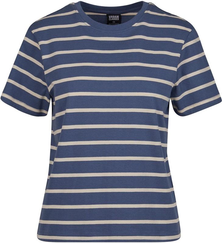 Urban Classics - Boxy T-shirt - Gestreept - Dames