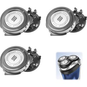 Namajunas - Pak van 3 SH30/SH50 vervangingskoppen geschikt voor Philips scheerapparaat - Scheerkop mannen - Droog & Nat Scheerapparaat geschikt voor Philips Shaver 5000, 3000 serie - Elektrisch Scheerapparaat Vervangende Scheerkop - Accessoires