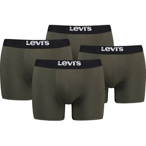 BOXERS 4-pack Levi's effen herenboxershorts, gemaakt van biologisch katoen