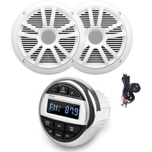 Titan Marine 12V DAB+ Radioset inclusief witte Speakers