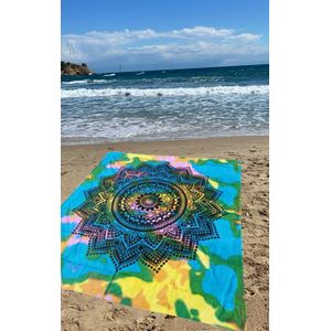 Strandlaken XL - Multicolor - Mandala - Lichtgewicht - Strandkleed