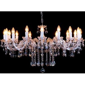 Kristallen Kroonluchter Maria Theresa 16 Lichts (Kristal/Chroom) - Ø95cm