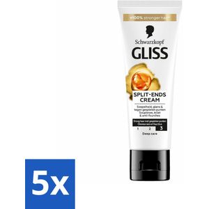 Gliss - Split-Ends Cream - Tegen Gespleten Haarpunten - 50 ml - Bulkverpakking - 5 stuks