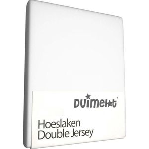 Comfortabele Dubbel Jersey Hoeslaken Wits-s60x120| Ledikants-sExtra Dikke Kwaliteit