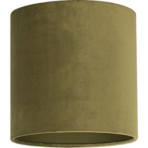 Uniqq Lampenkap velours / stof groen transparant Ø 25 cm - 25 cm hoog