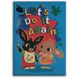 Bing Bunny Fleeceplaid Let's do it again - 110 x 140 cm - Polyester