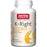 D+K - K-Right 60 softgels - K1 + MK-4 + MK-7 + D3 - geoptimaliseerd vitamine K-complex | Jarrow Formulas