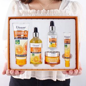 5-delige Vitamine C Skincare Set - Vermindert donkere vlekken - Anti-Aging - Hyaluronzuur - Pigmentvlekken