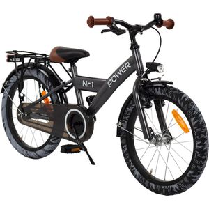 2Cycle Power Kinderfiets - 18 inch fiets - Jongensfiets - Antraciet