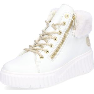 Rieker dames veterboot wit