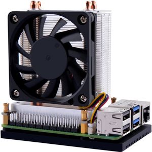 Ice Tower Plus - Aluminium Actieve Koeler met Koelventilator voor Raspberry Pi 5 4GB/8GB