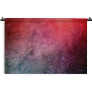 Wandkleed Waterverf Abstract - Abstract werk gemaakt met waterverf en een donkerrode sterrenhemel Wandkleed katoen 180x120 cm - Wandtapijt met foto XXL / Groot formaat!