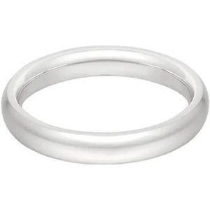 Ring effen basic - Ring - Yehwang - Stainless Steel - Zilver - Maat 17