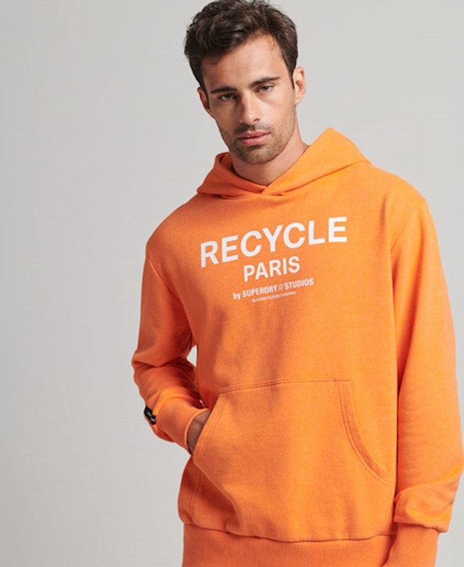 Superdry - Recycled City - Hoodie - Oversized - Gerecycled Polyester en Katoen