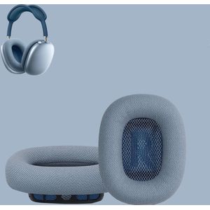 BukkitBow - Oorkussen Set Geschikt voor Apple Airpods Max – Vervangende Koptelefoon Oorkussens / Ear Pads - Memory Foam - Blauw