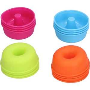 Siliconen Donut Mallen - 16 Stuks Herbruikbare Muffin Donut Pan voor Bakken