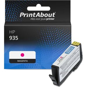 PrintAbout huismerk Inktcartridge 935 (C2P21AE) Magenta geschikt voor HP