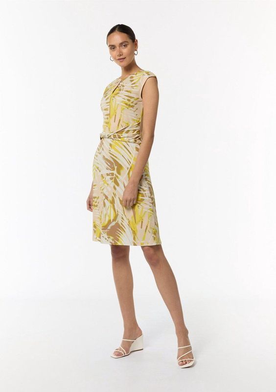 comma - Kokerjurk - Midi-jurk - All-over Motief