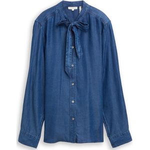 TOM TAILOR - Blouse - Blauw - Denim