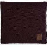 Knit Factory Maxx Sierkussen - Vierkant kussen - Kussen woonkamer - Bank kussen - Decoratie kussen - Aubergine - 50x50 cm - Kussenhoes inclusief kussenvulling