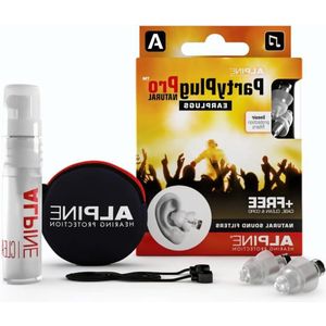 PartyPlug Pro Oordoppen Natuurgetrouwe demping Feesten Muziek Festivals Disco Concerten Voorkomt gehoorschade Perfecte muziekkwaliteit Hypoallergeen Herbruikbaar Earplugs