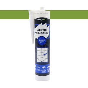 Pro-Fix Acetoxy Siliconenkit Zwart – 300 ml, Schimmelbestendig, Waterdicht