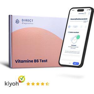 Direct Diagnostics ® Vitamine B6 Test - Zelf Bloedwaarden testen vanuit Huis - Ontdek een mogelijk Vitamine B6 tekort - Resultaat binnen 48 uur - Met Aanbevelingen van Arts