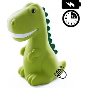 Dhink Dinosaurus Nachtlamp LED Oplaadbaar met Timer, Tap en Dimfunctie – Groen