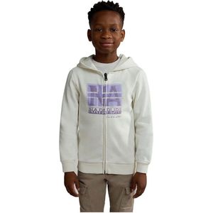 Napapijri B-brunt Sweatshirt Met Volledige Rits Wit 16 Years Jongen