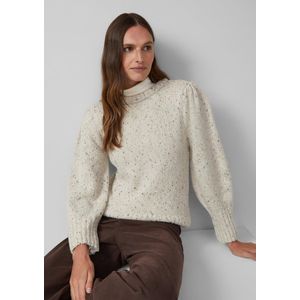 Gebreide Pullover - Alpacamix - Met Pofmouwtjes
