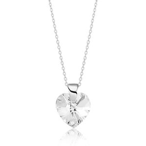 Montebello Ketting Amy HZ77 - Swarovski® Hart - 925 Zilver Gerhod. - Ø10mm - 45cm