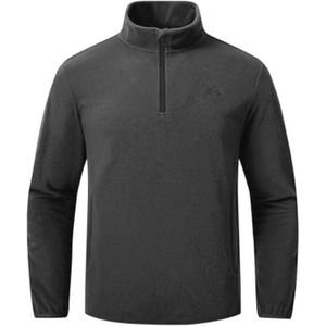 Lichtgewicht Heren Fleece Pullover 1/4 Zip - Ademend Microfleece Sweatshirt voor Lente, Herfst en Winter