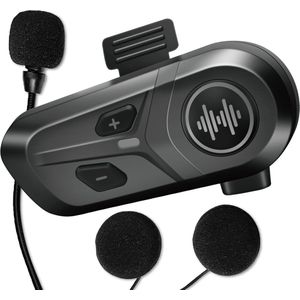 Bonuze® L1 Pro Motorhelm Headset - Headset Helm - Headset Motorhelm- Bluetooth 5.4 - Waterproof - Handsfree bellen - Muziek en Radio Luisteren via je Telefoon - Eenvoudig in gebruik - IP65 Waterproof - Harde Microfoon