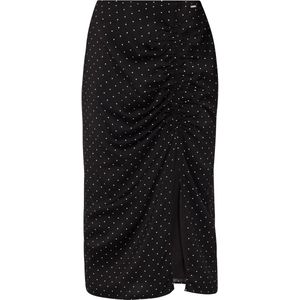 Dreimaster - Rock - Zwart - Midi - Dames - Gestippeld