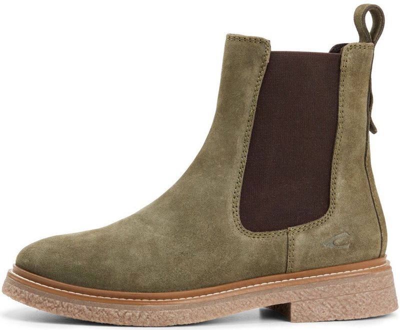 camel active - Chelsea-laars - Donker Groen - Suèdeleer